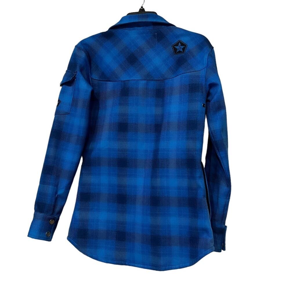 Sessions Blue Plaid  Lumber Jack-ette Women’s Size XS - Picture 2 of 11